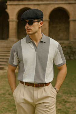 Vintage Polo - White & Gray